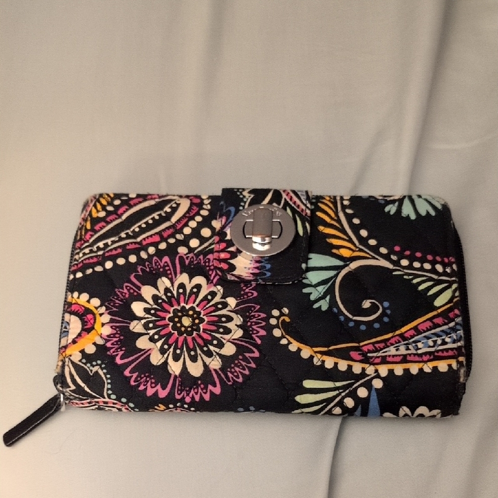 Vera Bradley Floral Black Women's Wallet